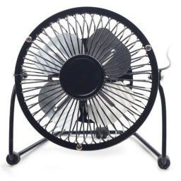 NF-03 Gembird USB 10cm desktop fan, black, METALNI VENTILATOR