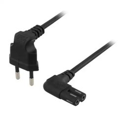 Napojni kabl EU plug na C7 250V 0.75mm2 2.5A 0.3m NK-K0308