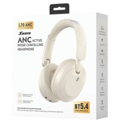 Xwave L70ANC white Bluetooth slušalice stereo sa mikrofonom/v5.4/Wireless/Aux/800mAh/80h