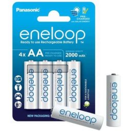 Panasonic AA/4B (BK-3MCDE/4CP) 2000mAh white baterija eneloop