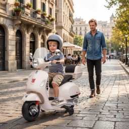 Vespa licencirani motor za decu 143 bela