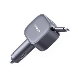ANKER Nano 75W, sa ugrađenim USB-C kablom na izvlačenje i USB-C portom, auto punjač
