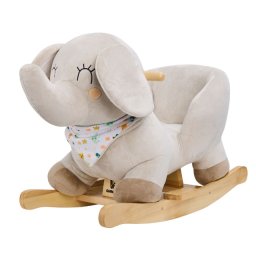 EurekaKids Cucu Elephant Rocker - plišana drvena ljuljaška za decu