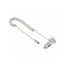 Auto punjač za Apple iPhone 5/5s/5c HAMA MFI, beli 102096