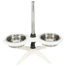 Podesivi stalak sa posudama 2x1,6L 21cm Trixie 25006