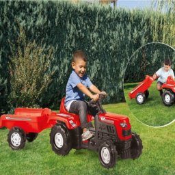Traktor sa prikolicom crveni Dolu 081469
