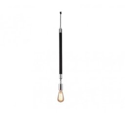 Visilica Rustik 65 1*E27 crna/hrom 50.0390