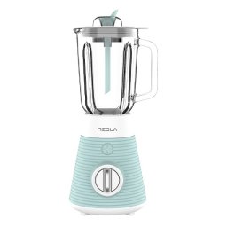 Blender sa stakelnom posudom 1,5 l i levkom plavo-beli Tesla BL510BWS