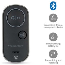 Bluetooth v. 5.4 adapter prijemnik plus predajnik, NEDIS BTTC2500BK