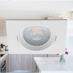 Ugradna led rozetna za spustene plafone od 5w KOCKA (Boja svetlosti: HLADNO BELA - 6500 kelvina)