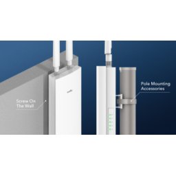Cudy AP1200 Outdoor AC1200 WiFi Access Point 2.4+5Ghz POE 802.3af/at 1W/2L 10/100M, 2x5dBi
