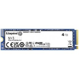 Kingston 2280 M.2 NVMe 4TB SSD, NV3, PCIe Gen 4x4 ( SNV3S/4000G )