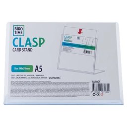 Biro Time clasp stalak za kartice a5 horizontalni providan ( 484005 )
