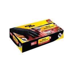 Nitril rukavice bez pudera M 1/50 crne ( C414 )