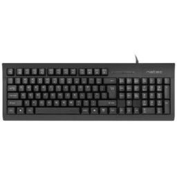 Natec moray multimedia keyboard US, smart ID card reader, USB, black ( NKL-1055 )