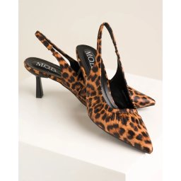 Ženske sandale na štiklu sa zatvorenim prstima R26SS00229 leopard