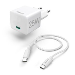 Hama mini brzi punjac sa usb-c kablom, pd, 25w, 1.5m beli ( 201624 )