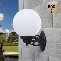 Zidna lampa crna na gore/dole IP55 1xE27 G25.131.000.E27 BISSO/G250 Fumagalli