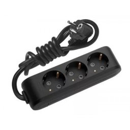 Priklj.prenosna crna trostruka 3Mx5m 3x1,5mm2 16A 250V WLTB0435-2BL EU4 X-tendia Panasonic
