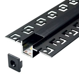 Aluminijumski profil za LED trake crni 13x52.5x2000mm set sa crni difuzorom MA639-CC Mitea Lighting