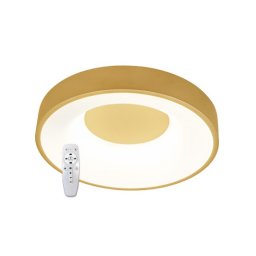 LED plafonjera zlatna 2x18W 180~260V 3CCT 3000/4000/6500K SMD sa daljinskim 2.4G M205462