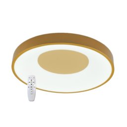LED plafonjera zlatna 2x24W 180~260V 3CCT 3000/4000/6500K SMD sa daljinskim 2.4G M205463