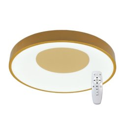 LED plafonjera zlatna 2x36W 180~260V 3CCT 3000/4000/6500K SMD sa daljinskim 2.4G M205464