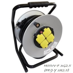 Priključnica 30M-2 DZ 15,65A 250V 3000W 3X2.5mm prenosna - motalica PM-MOT4