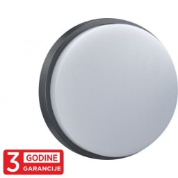 LED plafonska lampa crna 15W 6000K IP54 3Y M272-73B-N