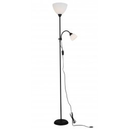 Podna lampa crna 1xE27+1xE14 M65-MS-C