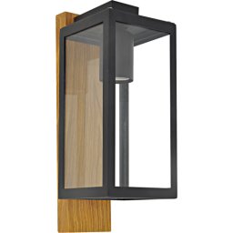 Zidna lampa crna Max.60W IP54 1xE27 baštenska M948 C