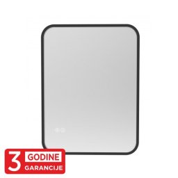 Ogledalo crno 600x800x25mm Touch CCT 3000~6500K IP44 sa pozadinskim LED osvetljenjem 20W 3Y M209496