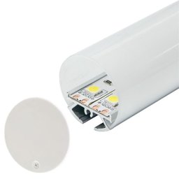 Aluminijumski profil viseći za LED trake 60x2000mm sa difuzorom 2m + 2 sajle od 1m MA637 Mitea Lighting