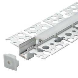 Aluminijumski profil za LED trake FLEX perforirani 13x53x2000mm sa difuzorom 2m MA5313 Mitea Lighting