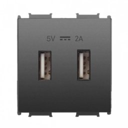 USB punjač tamno sivi 5V 2A WVTT2231-4DG EU2 Thea Modular 2M Panasonic