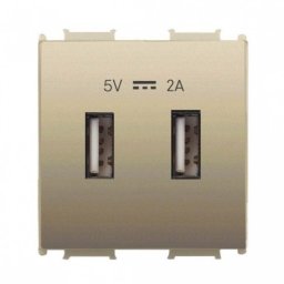 USB punjač zlatni 5V 2A WVTT2231-4DR EU2 Thea Modular 2M Panasonic