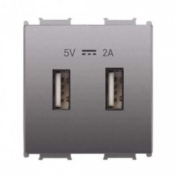 USB punjač antracit siva 5V 2A WVTT2231-4AN EU2 Thea Modular 2M Panasonic