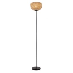 Podna lampa crna -bež 1xE27 M52