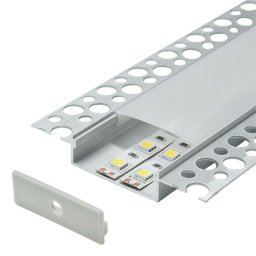 Aluminijumski profil za LED trake 13x80x2000mm ugradni sa difuzorom 2m MA4013 Mitea Lighting