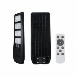 Senzor crni 400W 6500K IP65 ALL IN ONE solarna LED ulična svetiljka ABS radar crna + daljinski M452400-C4