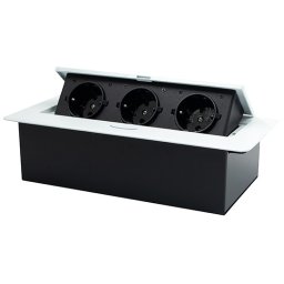 beli POPUP nameštajski PODSKLOP sa tri utičnice 16A 250V-3600W ME-PN-1207/W-3