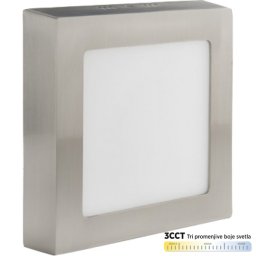 Nadgradni kvadratni led panel saten nikl 24W 3000~6500K M24NK-SN-CCT Mitea Lighting