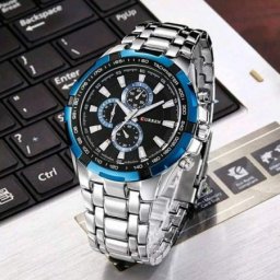 Curren 8023 blue silver muški sat sa metalnom narukvicom