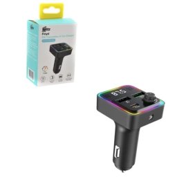 Kettz fm transmiter i punjač flyod – 2×usb qc3.0 + type-c pd30w, led ( 1-0028 )