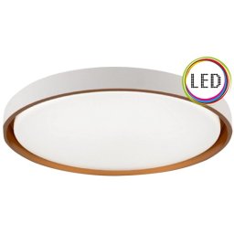 LED plafonjera belo-zlatna 28W LED SMD CCT 3000~6500K fi400mm M205518-A