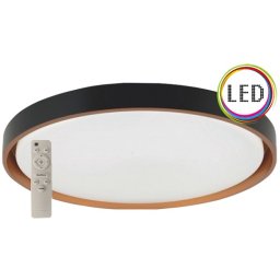 LED plafonjera sa daljinskim crno-zlatna 45W LED SMD CCT 3000~6500K fi500mm M205521-A