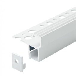 Aluminijumski profil za LED trake beli 29x37x2000mm za pločice/stepenice sa difuzorom 2m MA07-W Mitea Lighting