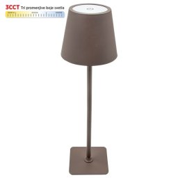 Stona lampa braon 2W IP20 LED TOUCH dimmable + 3CCT 3000-6000K DC5V LED M6002-BR Mitea Lighting