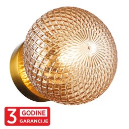 Zidna lampa staro zlato PRISMA MAW9526-1 1xG9 + amber 3Y