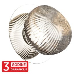 Zidna lampa hrom PRISMA LED MAW9401-1S 1x4W 3000K + smoky 3Y